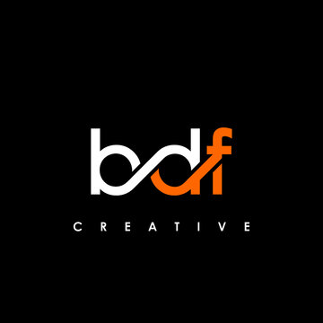 BDF Letter Initial Logo Design Template Vector Illustration