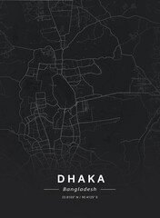 Map of Dhaka, Bangladesh