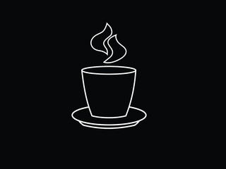 vector sketch illustration - cup of coffee
