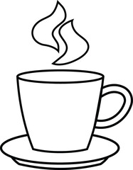 vector sketch illustration - coffee cup vector