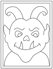 
Monster template in hand drawn vector design 


