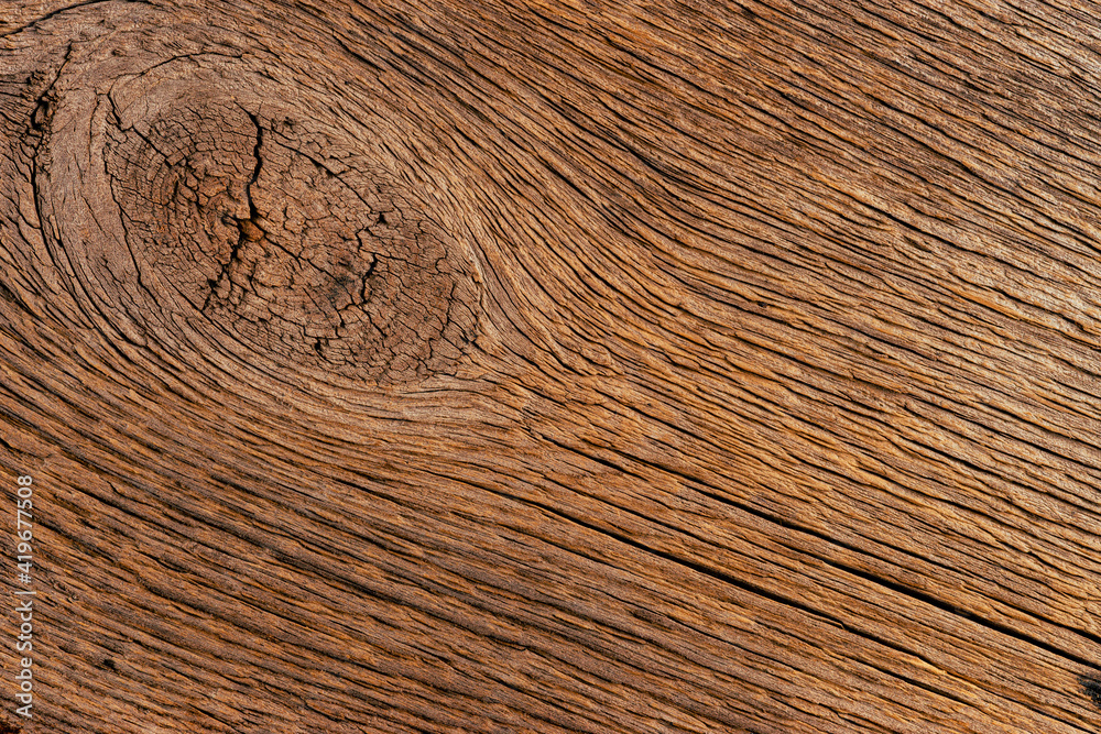 Wall mural old grunge dark textured wooden background,the surface of the old brown wood texture