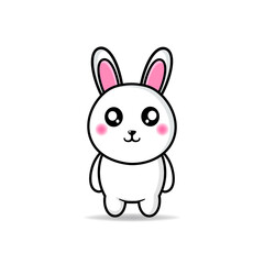 cute rabbit design mascot kawaii