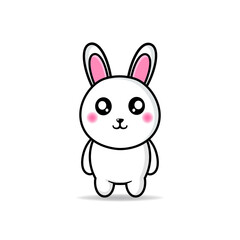 Obraz premium cute rabbit design mascot kawaii