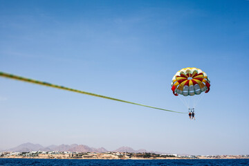 Sharm El Sheikh. Araktsion ride parasailing