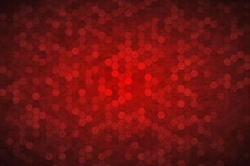 Hexagon Abstract Background Red