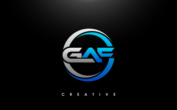 GAF Letter Initial Logo Design Template Vector Illustration