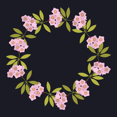 Vector floral frame