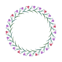 Decorative floral frame