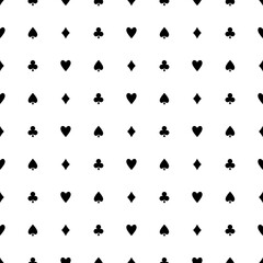 Poker card symbols vector texture