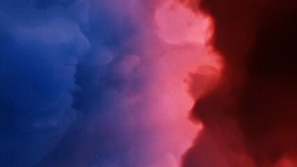 Space background with nebula and stars, nebula in deep space, abstract colorful background 3d render
