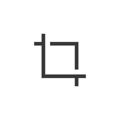 Adjust icon. Crop tool symbol modern, simple, vector, icon for website design, mobile app, ui. Vector Illustration