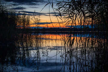 Sonnenuntergang am Hemmelsdorfer See