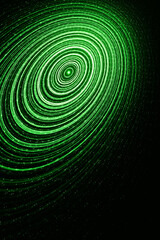 Abstract green digital background made with light brush.
