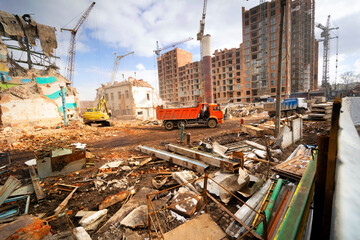 Demolition of the old for the construction of the new