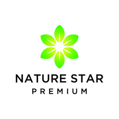 Leaf nature logo vector