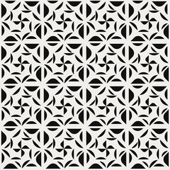 Abstract Black Ornament. Vector Ornament Pattern.