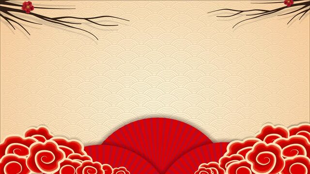 2D Motion graphics,Happy new year 2021,Chinese new year.. Background for Footage.