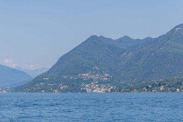 Fototapeta na wymiar Stresa Italie - station touristique italienne située sur le lac Majeur