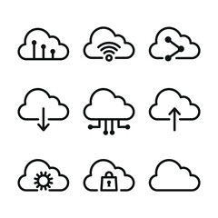 cloud computing icons