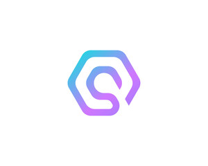 Abstract letter Q modern logotype icon design concept. Creative minimalist gradient lines logo template isolated on white background. Vector illustration.