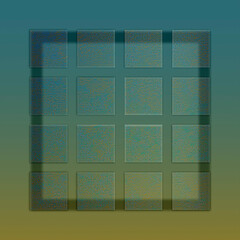 Blue and gold squared squares