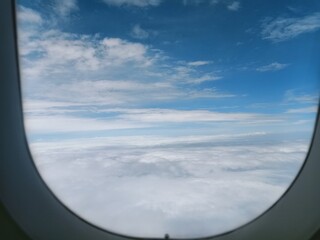 view from airplane window