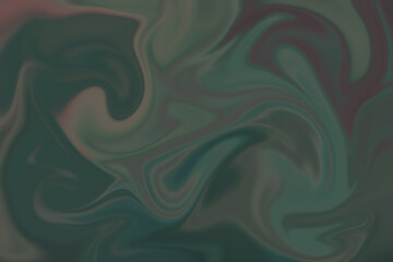 Ornamental background with abstract patterns in a dominant soft dark emerald color.