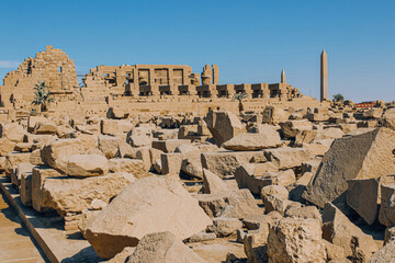 Ruins of the Egyptian Karnak Temple, the largest open-air museum in Luxor