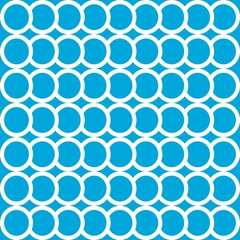 Simple pattern. Circle pattern. Seamless background. Fish scale pattern. Abstract geometric background in a marine theme. © Sudakarn