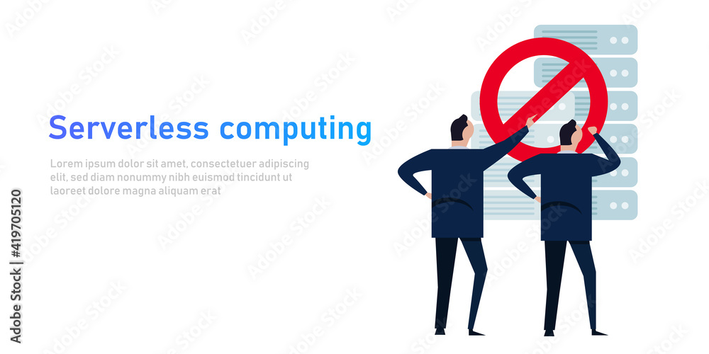 Poster serverless technology it team select no server technology avoid datacenter