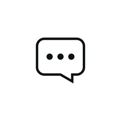 Fototapeta premium Linear bubble chat icon