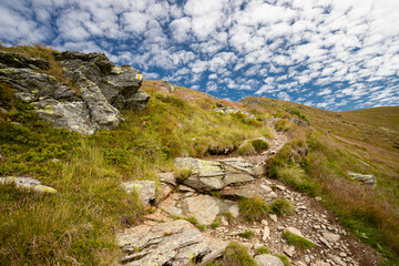 mountain landscape with sky and clouds