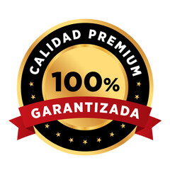 Etiqueta producto Calidad Premium - 100% garantizada