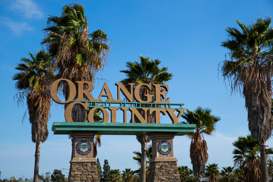 Orange County California Public Welcome SIgn