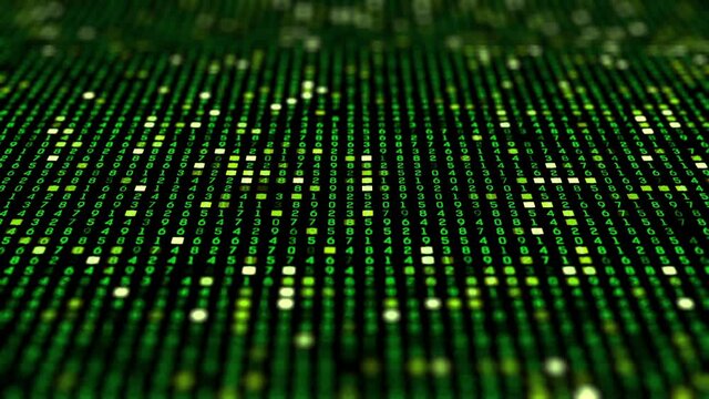 data numbers computer code background