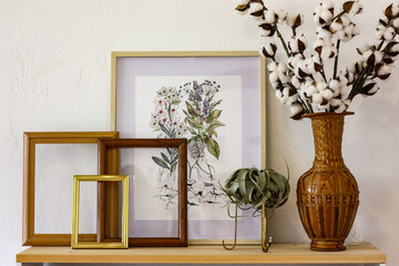 frames with flowers