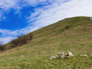 view of clouds from the top of the mountain