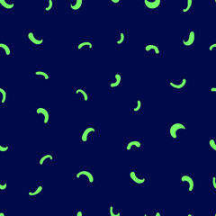 abstract seamless vector pattern light green arches on dark blue background