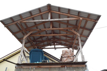 Gazebo on the roof of the annex.