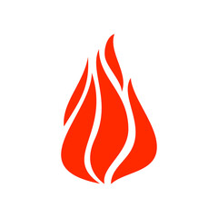 Flammable object sign, burning fire blaze ignition isolated icon. Vector symbol of heat, combustion and passion, inferno, blazing lit. Orange burning campfire or bonfire, fireproof warning emblem