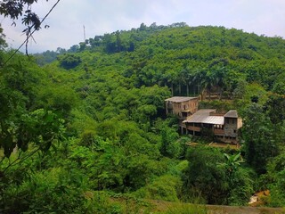 house in the mountains