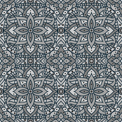 Indian mandala pattern seamless vector design. Vector seamless pattern for fabrique. EPS 10.