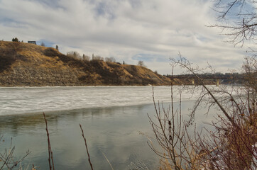 The North Saskatchewan River in Late Winter