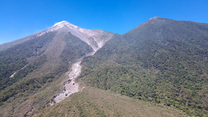 Fotograf&iacute;as de los volcanes de Fuego y de Acatenango