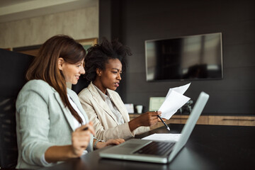 Colleagues working together.