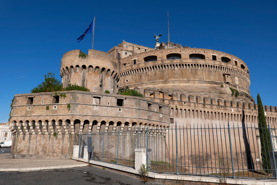 Italy, Rome, Castel Sant Angelo, Mausoleum of Hadrian