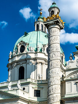 Austria, Vienna, Karlskirche on Karlsplatz
