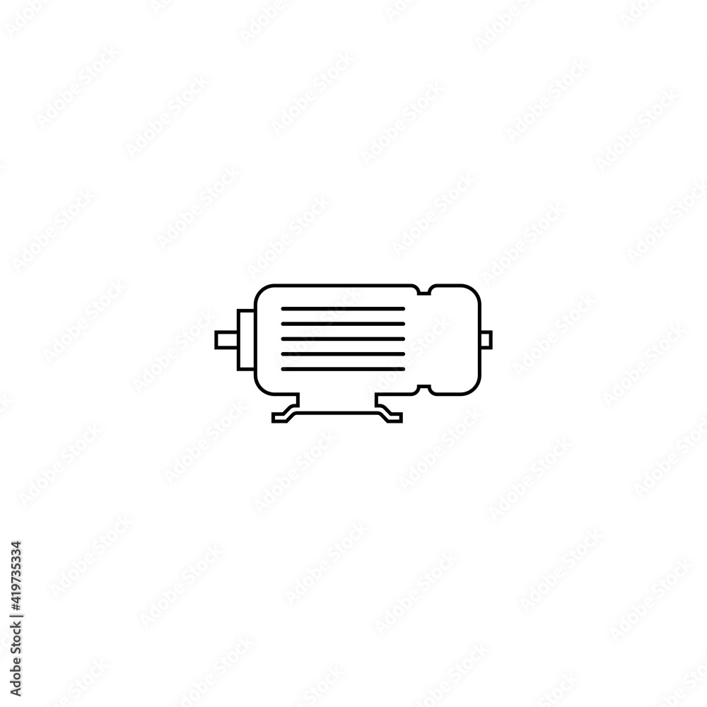 Canvas Prints electric motor icon