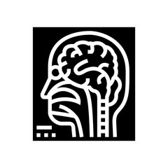 magnetic resonance imaging radiology glyph icon vector. magnetic resonance imaging radiology sign. isolated contour symbol black illustration